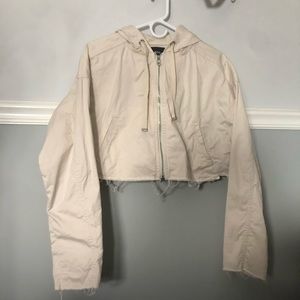 BDG Urban Outfitters Cropped Canvas Hooded Jacket